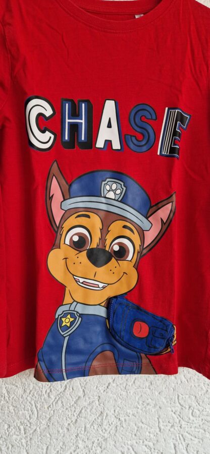 128 - Paw Patrol shirt rood chase (1025jac) - Afbeelding 3