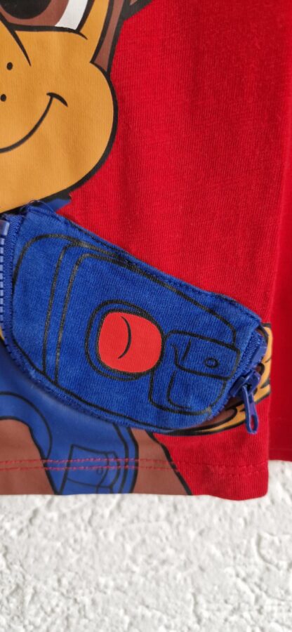 128 - Paw Patrol shirt rood chase (1025jac) - Afbeelding 4