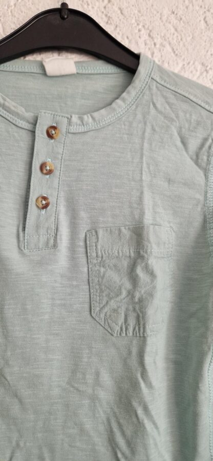 122 128 - Hema shirt mintgroen zakje (1025jac) - Afbeelding 3