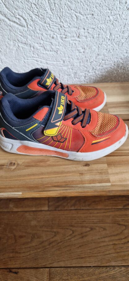 31 - Lico lichtjes sneakers oranje grijs (1025jac)