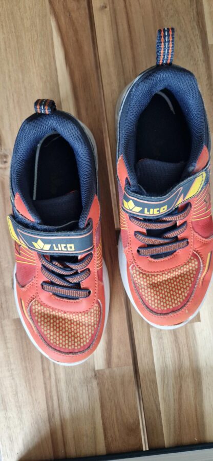 31 - Lico lichtjes sneakers oranje grijs (1025jac) - Afbeelding 3