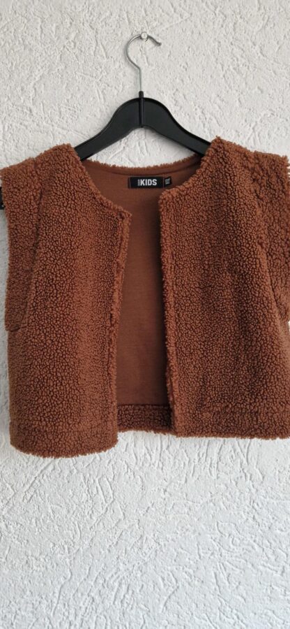 134 140 - Europe Kids gilet bruin borg (1025jac)