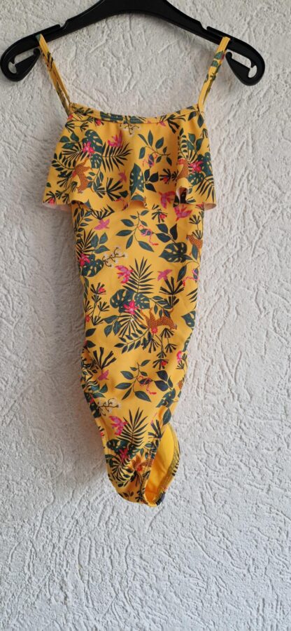 134 140 - Hema badpak geel print (1025jac) - Afbeelding 2