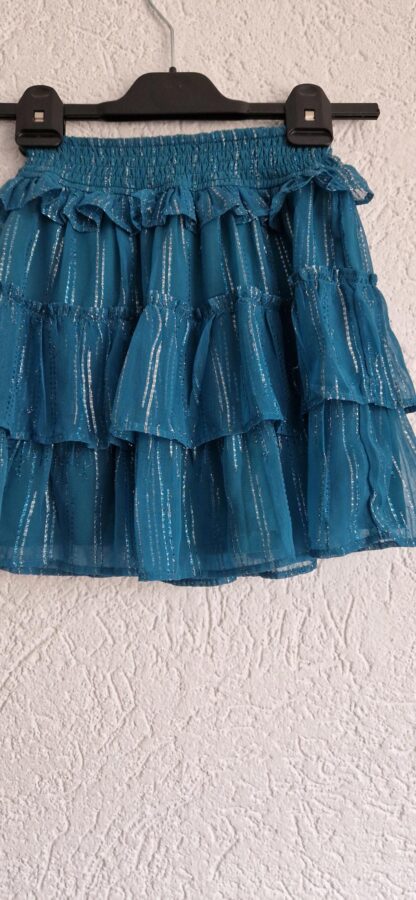 134 140 - WE rok glitter zeegroen (1025jac)