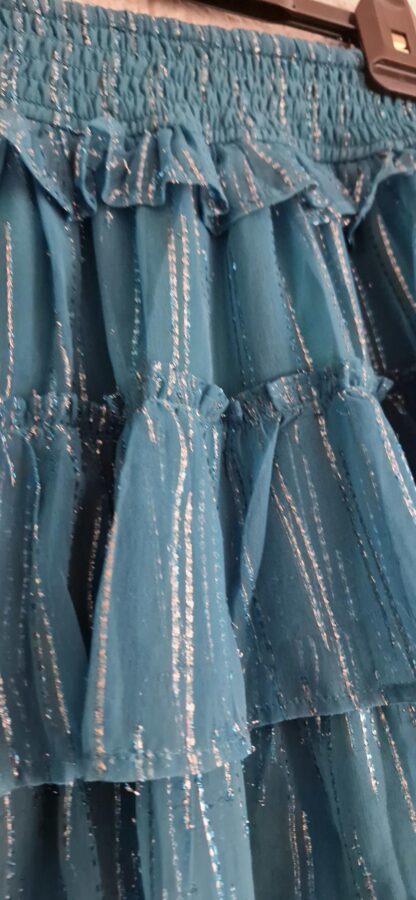 134 140 - WE rok glitter zeegroen (1025jac) - Afbeelding 3