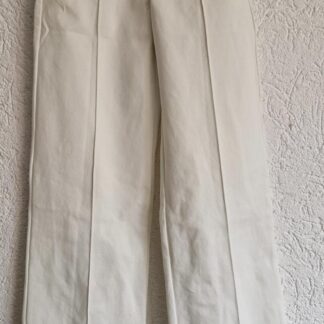 140 - WE broek flare straight roomwit (1025jac)