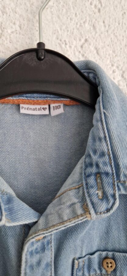 110 - Prenatal denim blouse blauw (1025jac) - Afbeelding 3