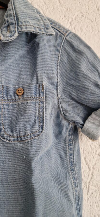 110 - Prenatal denim blouse blauw (1025jac) - Afbeelding 4