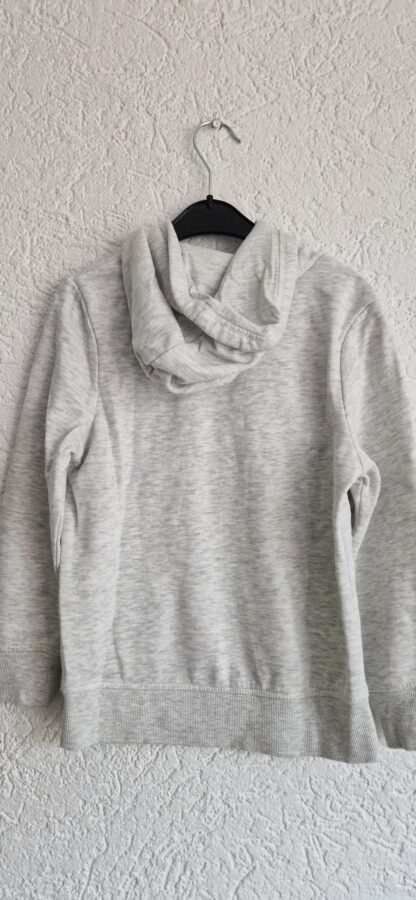 128 - C&A hoodie zilvergrijs print (1025jac) - Afbeelding 4