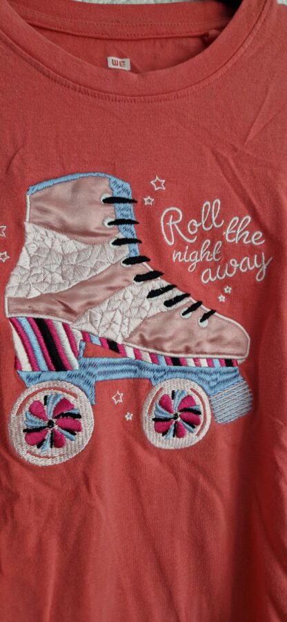 134 140 - WE shirt roze rollerskate (1025jac) - Afbeelding 3