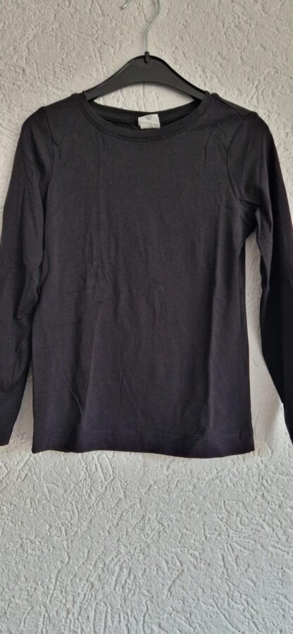 122 128 - Hema basic shirt zwart (1025jac)