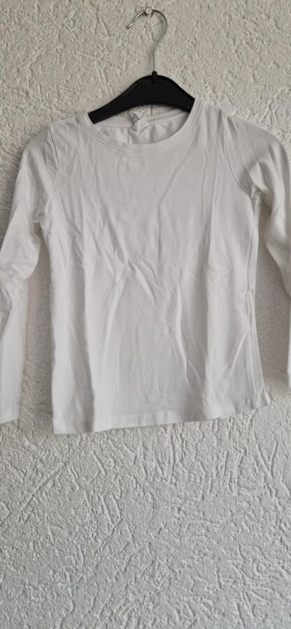 110 116 - Hema basic shirt wit (1025jac)