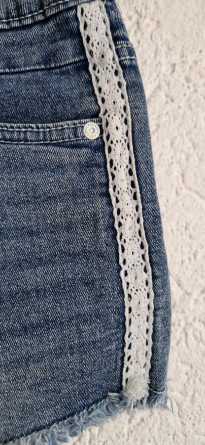 140 - Europe Kids denim short kant (1025jac) - Afbeelding 3