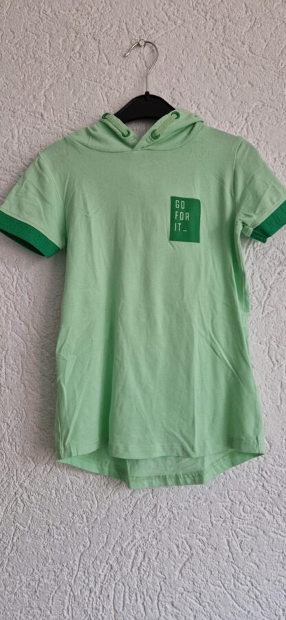 122 128 - Europe Kids shirt groen cap (1025jac)