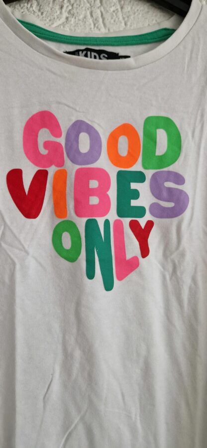 134 140 - Europe Kids shirt good vibes (1025jac) - Afbeelding 3