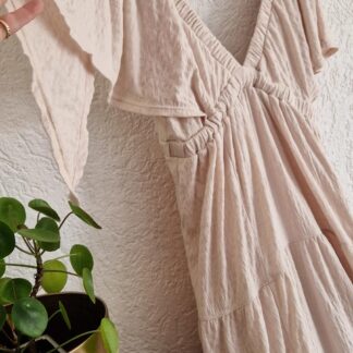 XL - FP Beach maxi jurk ecru (1025bak)
