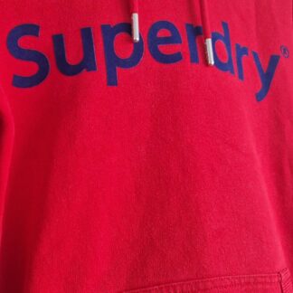 34 - Superdry hoodie rood (1125am)