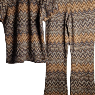 S/M - Revelation broekpak bruin goud caramel (1125ang)