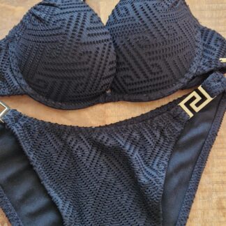 XS - Censored bikini zwart (1125did1)