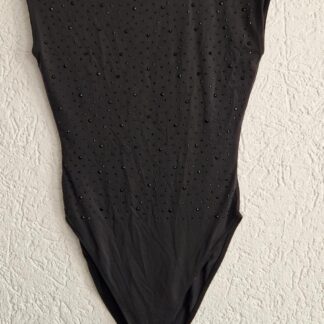 S - Zara bodystocking zwart steentjes (1125did1)