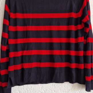 S - Zara truitje zwart rood (1125did1)