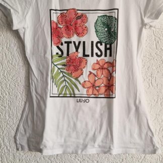 M - Liu Jo shirt wit met print (1125did2)