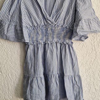 XS - Max Studio blauw wit jurkje (1125did2)