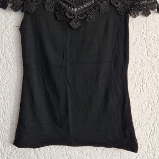 L - J&H Fashion zwart shirt kant (1125did2)