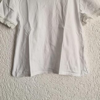 S - Zara wit shirt kanten randje (1125did2)
