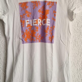 L - Only shirt wit lila oranje print (1125did2)
