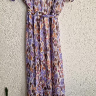 38 - Vila jurk lila met print (1125did5)