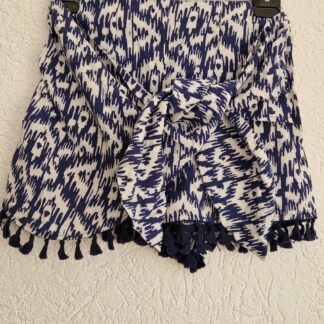 XS - Zara shortrok blauw wit (1125did3)