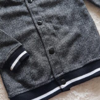 080 - Vestje zwart grijs ruitje (1125gro)