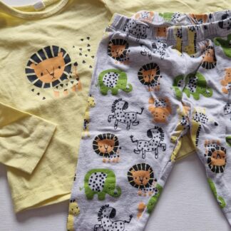 062 68 - Pyjama zachtgeel diertjes (1125gro)