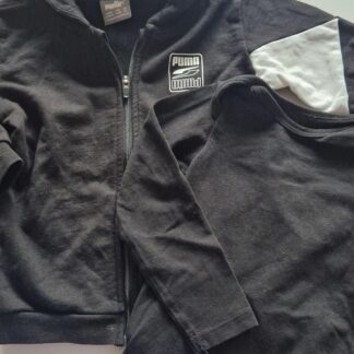 074 - Puma vest zwart met Hema romper (1125gro)