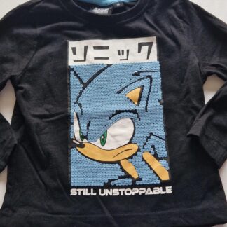086/92 ipv 98 - Sonic shirt zwart print (1125gro)