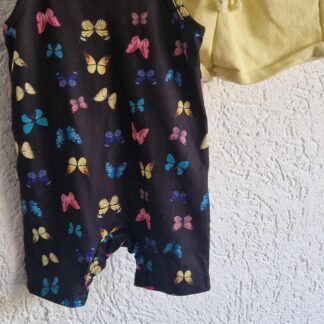 080 - Zomerpakje/badpakje zwart vlinders (1125gro)