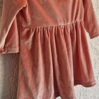 080 - Shein jurkje roze velvet (1125gro)