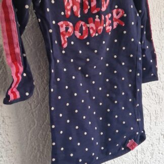 080 - Z8 jurkje marineblauw print (1125gro)