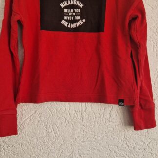 128 - Nik & Nik sweater rood print (1125zut)