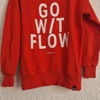 128 - Nik & Nik sweater rood wit (1125zut)