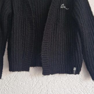 122 128 - Retour vest zwart (1125zut)