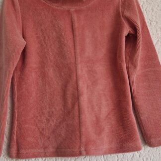 092 98 - Hema velvet truitje roze (1125nic)