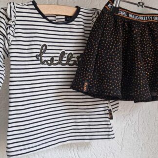 086 - Baby Blue setje rok shirt (1125nic)