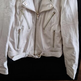 40 - Ibana leren jas offwhite (1125ang)