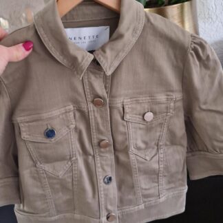 S/M - Nenette jasje taupe (1125ang)