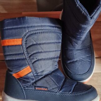 30 - Cortina snowboots oranje donkerblauw