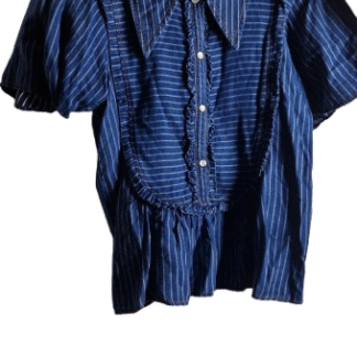 XS/S - Munthe blousje blauw wit streepje (1125ang)