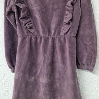 098 - Hema jurkje velvet paars (1125nic)