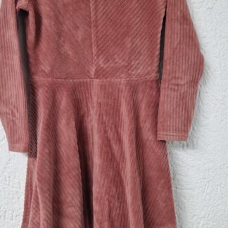 098 - Hema jurkje velvet roze (1125nic)
